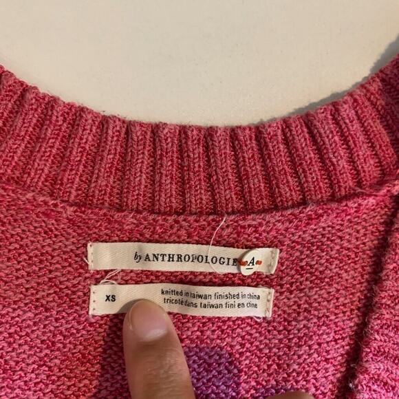 Anthropologie Sweater Tank Womesn XS Extra Small Punch Plunge V Neck Sleeveless - Picture 7 of 11